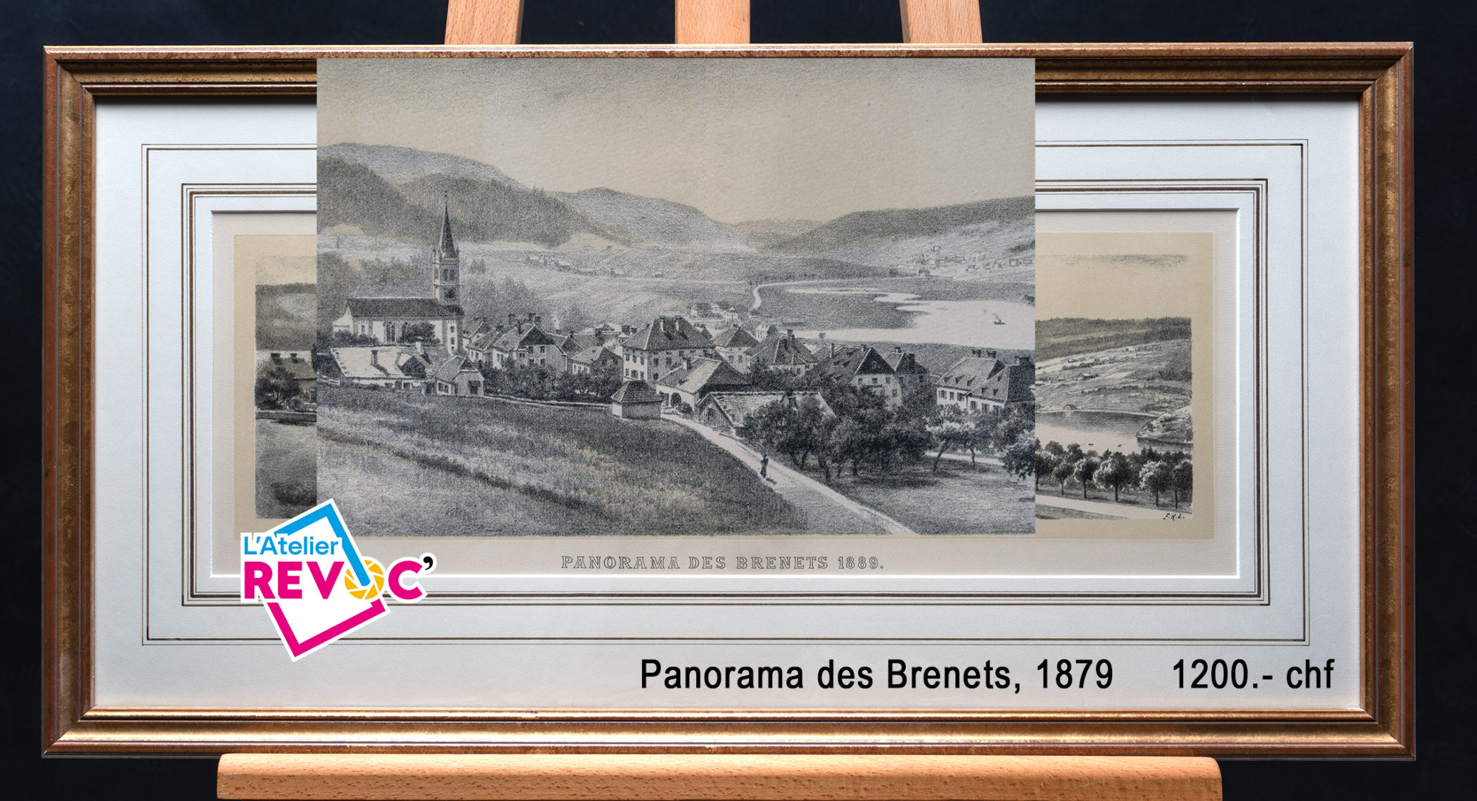 gravures lithos a vendre panorama brenets 1879 1200 francs suisse scaled gravures lithos a vendre panorama brenets 1879 1200 francs suisse scaled